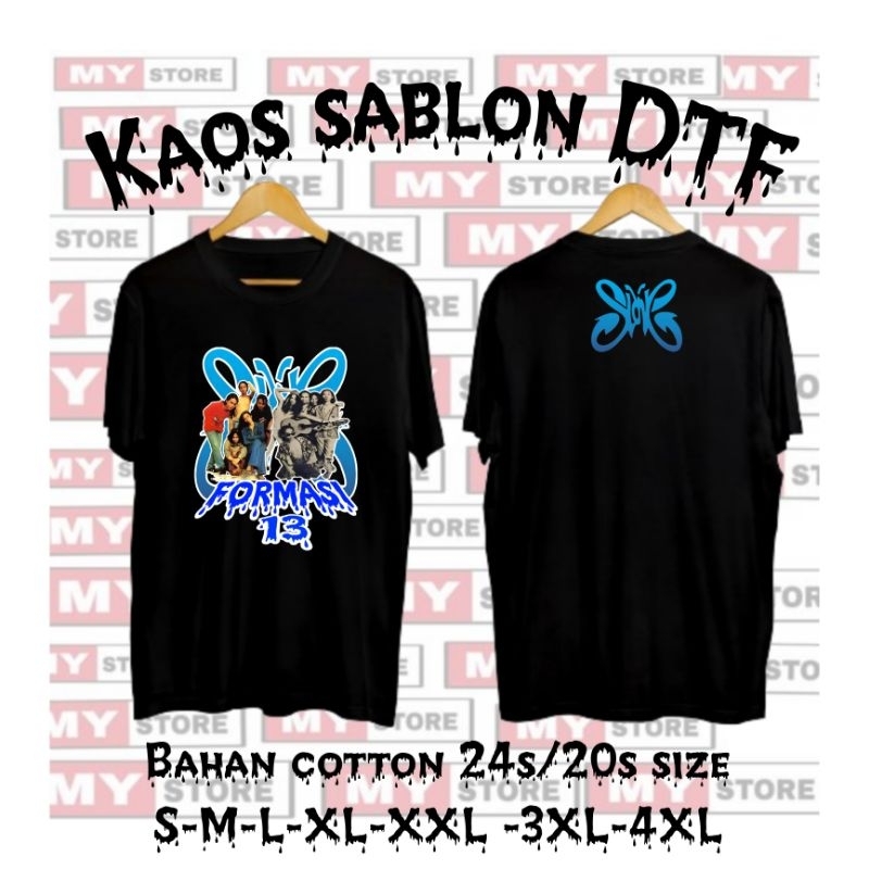 Baju kaos band musik Slank Formasi 13/Slank jadul