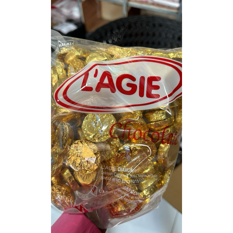 

L'Agie Coklat Koin 1 kg