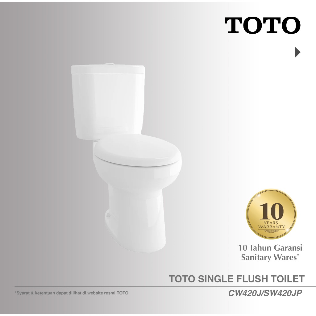 TOTO Single Flush Closet CW420J/SW420JP | Kloset Duduk