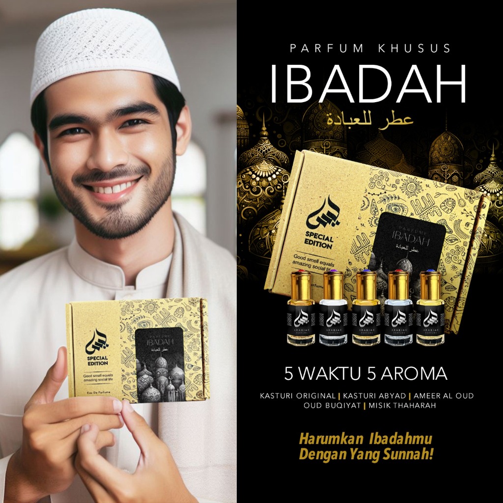 PROMO Parfum Sholat 5 Waktu 5 Aroma | Parfum Sholat Non Alkohol ORIGINAL