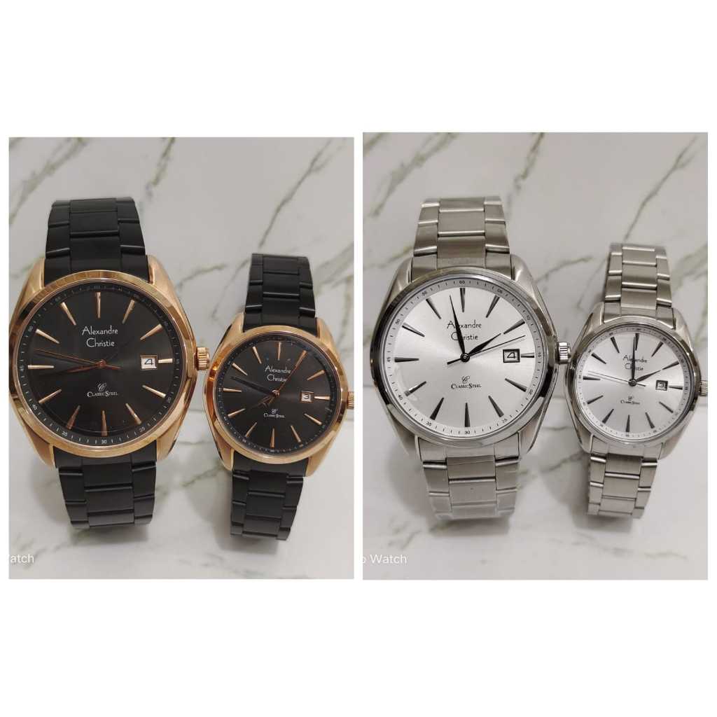 Jam Couple Alexandre Christie AC8658 AC 8658 Original Garansi Resmi Alexander Christie