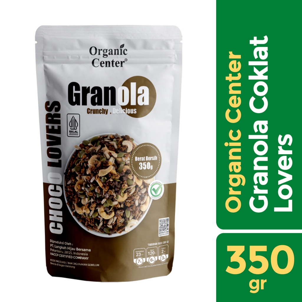 

Organic Center - Granola Choco Lover 350gr - Cemilan Diet