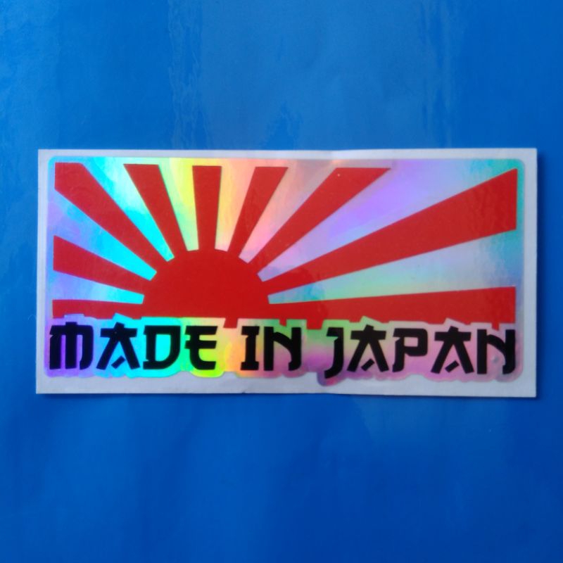Sticker BENDERA JEPANG MADE IN JAPAN