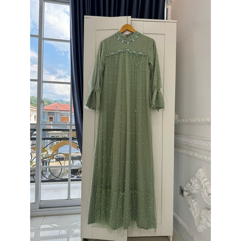 EXCLUSIVE SAGE FULL SPARKLE BRIDESMAID