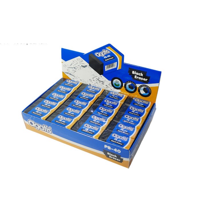 

(PER PACK) AGATIS ERASER ECO BLACK ISI 40 STAEDTLER