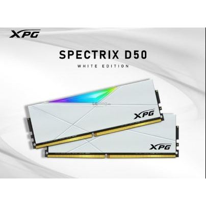 ADATA MEMORY MODULE ADATA D50 PC 3600 SPECTRIX 16GB DDR4 DUAL WHITE (AA)