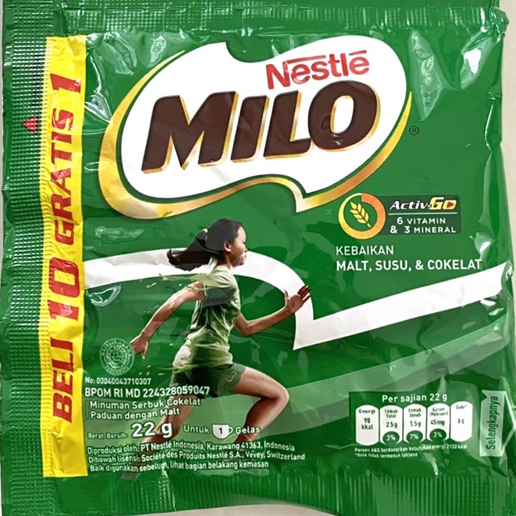 

KODE 77 milo activgo sachet 22gr 1renceng 1sachet