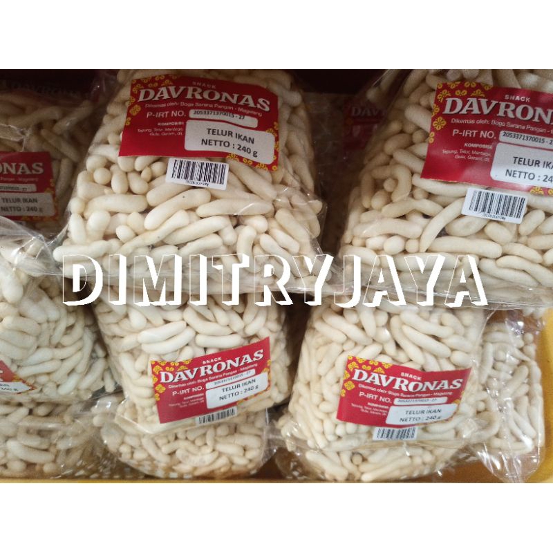 

Telur Ikan Davronas 240 gram / Oleh Oleh Magelang Temanggung Wonosobo Yogyakarta / Keripik Kerupuk Cemilan Snack