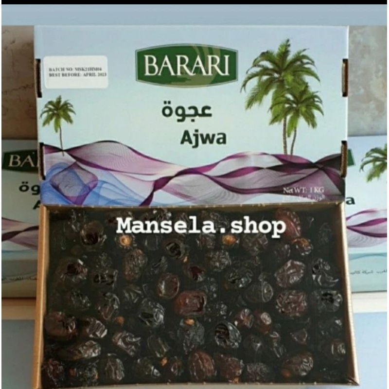 

kurma ajwa barari kemasan 1 kg x 8 pac. original packing pabrik