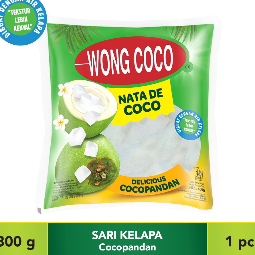 

XG34448 Wong Coco Sari Kelapa Cocopandan Bag 8Gr