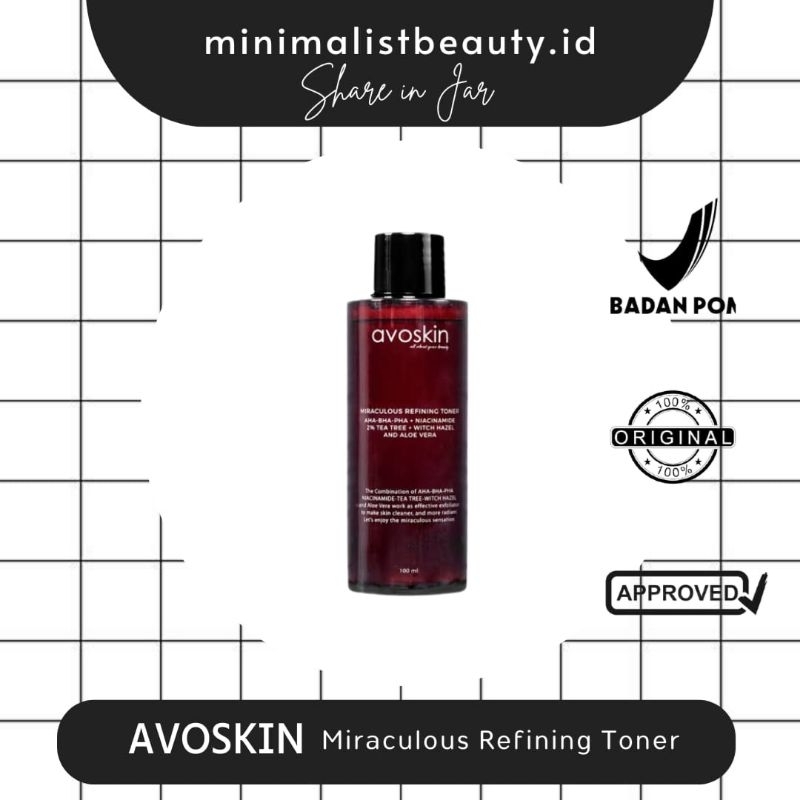 AVOSKIN Miraculous Refining Toner [share in jar]