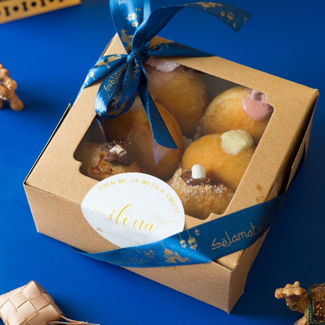 

EID Hampers Gift LEBARAN Set/ Parcel MUBARAK - Donat Bomboloni