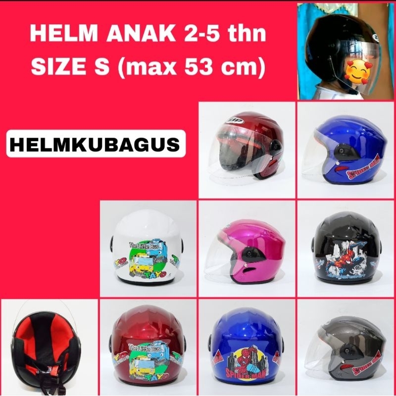 HELM ANAK KARAKTER UTK SEPEDA MOTOR STANDAR SNI HELEM ANAK CEWEK COWOK helm ANAK 2 tahun - 5 TAHUN