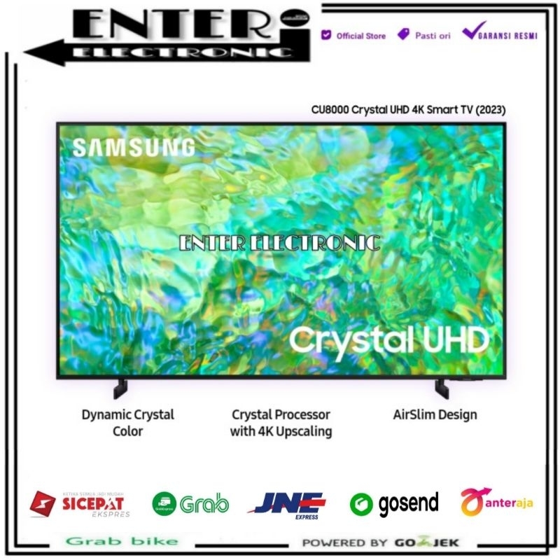 SAMSUNG UA65CU8000 UA75CU8000 UA85CU8000 - SMART TV LED DIGITAL TV 65 75 85 INCH UHD 4K HDR CRYSTAL 