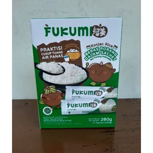 

PROMO SALE Fukumi Beras Porang 1 Box Isi 7 Sachet 4 gram