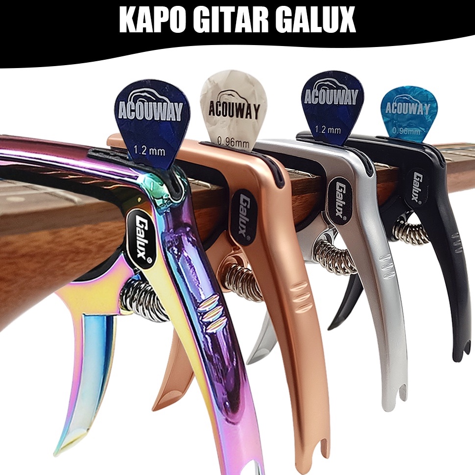 ANM764 Penjualan TerbaikCOD Galux Capo Gitar Aksesoris Gitar Akustik Multifungsi Bridge Pin Remover 
