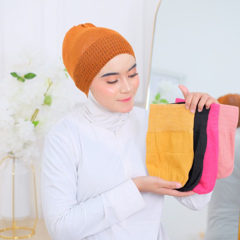 Ciput Kupluk Rajut Premium Motif Zigzag