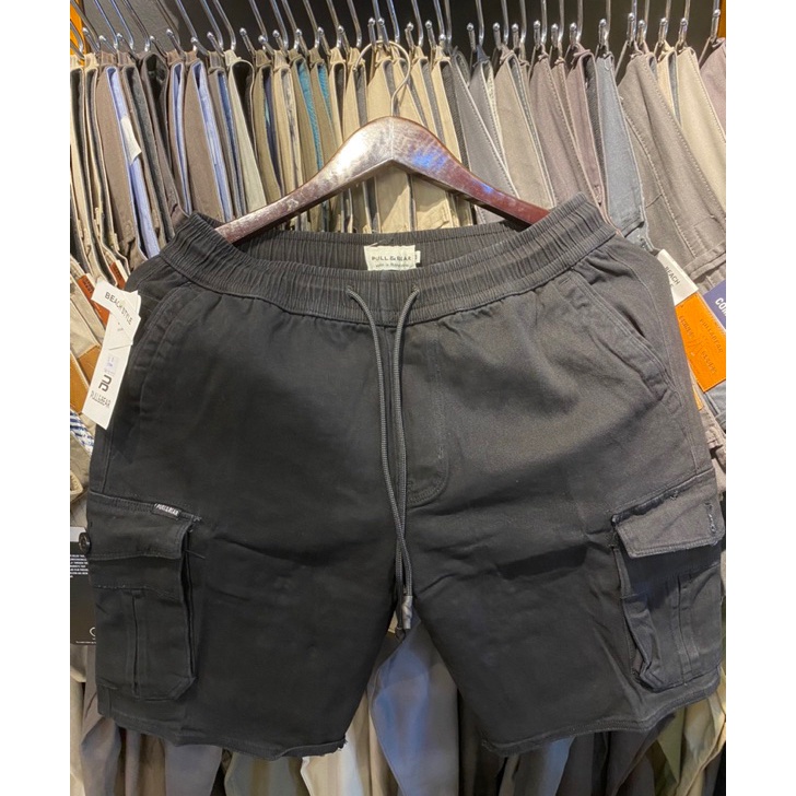 DiSkon  BEST SELLER REAL PICT celana pendek kargo pria branded