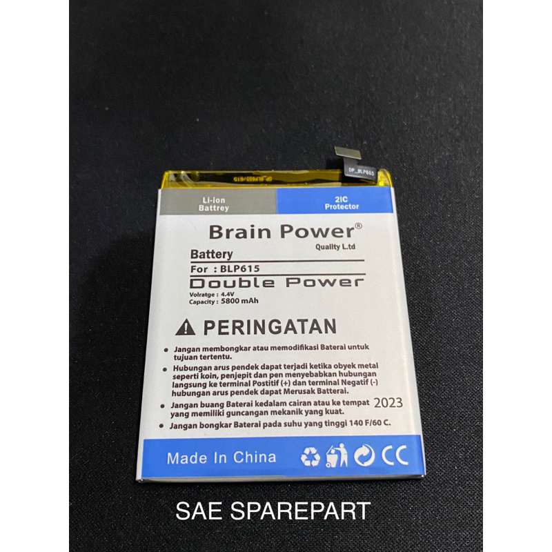 BATERAI BATRE BRAIN POWER BLP615 OPPO A37 / A37 / A37F / NEO 9 BLP615 DOUBLE POWER