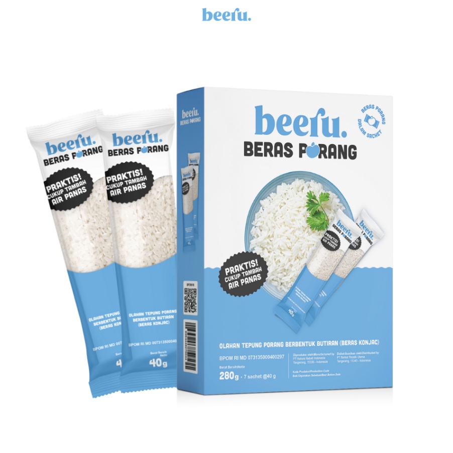 

Terlaku Beeru Beras Porang Box Shirataki Konjac Rice