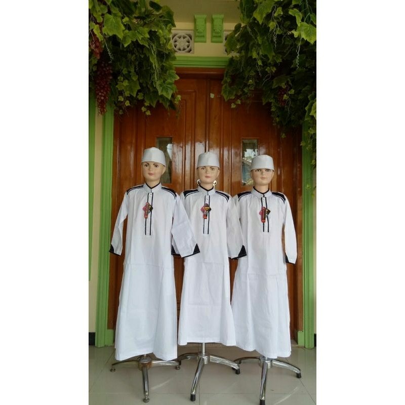 jubah gamis putih anak laki-laki