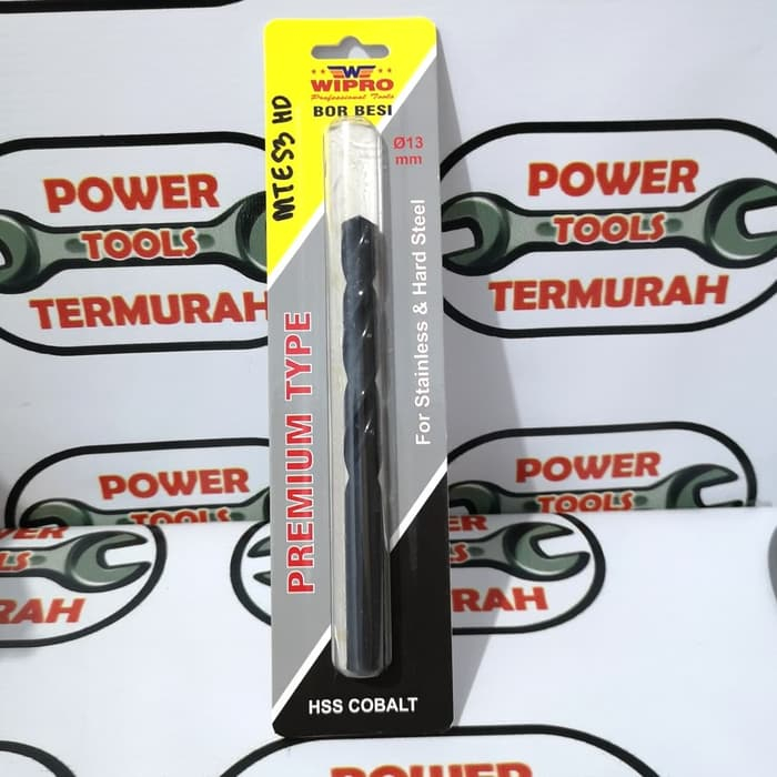 

Mata Bor Besi 12.5 mm Stainless HSS Cobalt WIPRO Hitam Stainless Steel