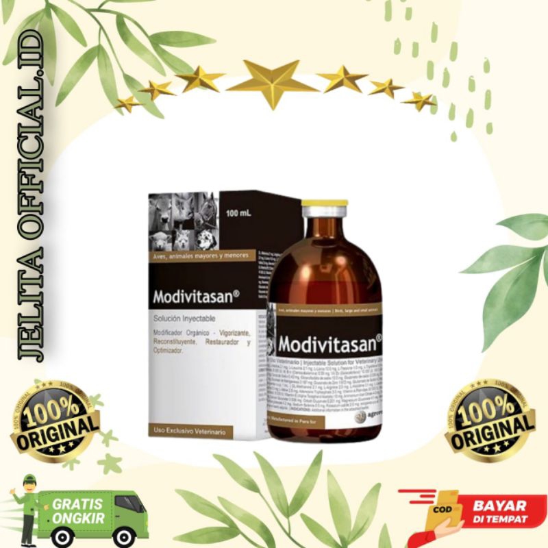 0Modivitasan 100ml - Multivitamin Lengkap beserta asam amino - Memacu pertumbuhan hewan - ATP+AD3E+B