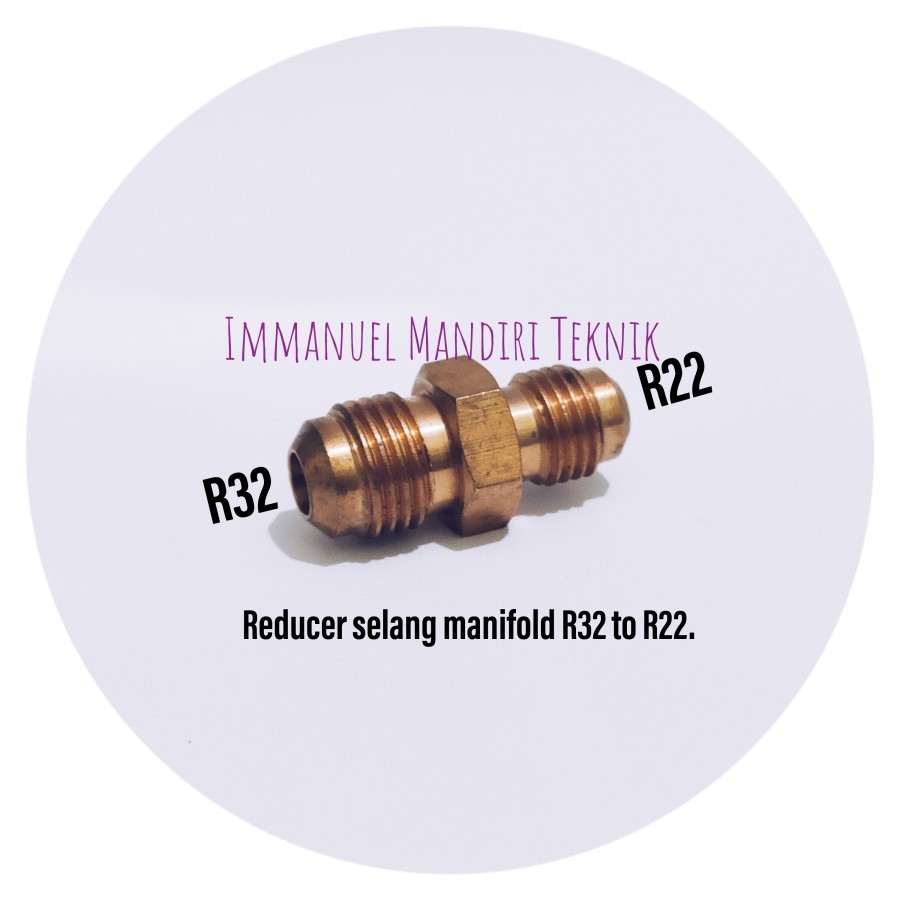 Nepel reducer selang manifold R32 to R22