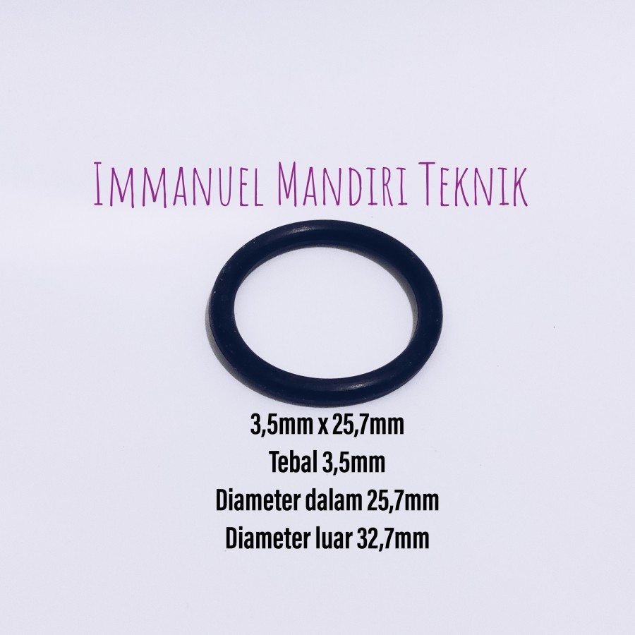 O-ring 3,5 x 25,7mm / Seal Karet 3,5mm x 25,7mm / O ring NBR