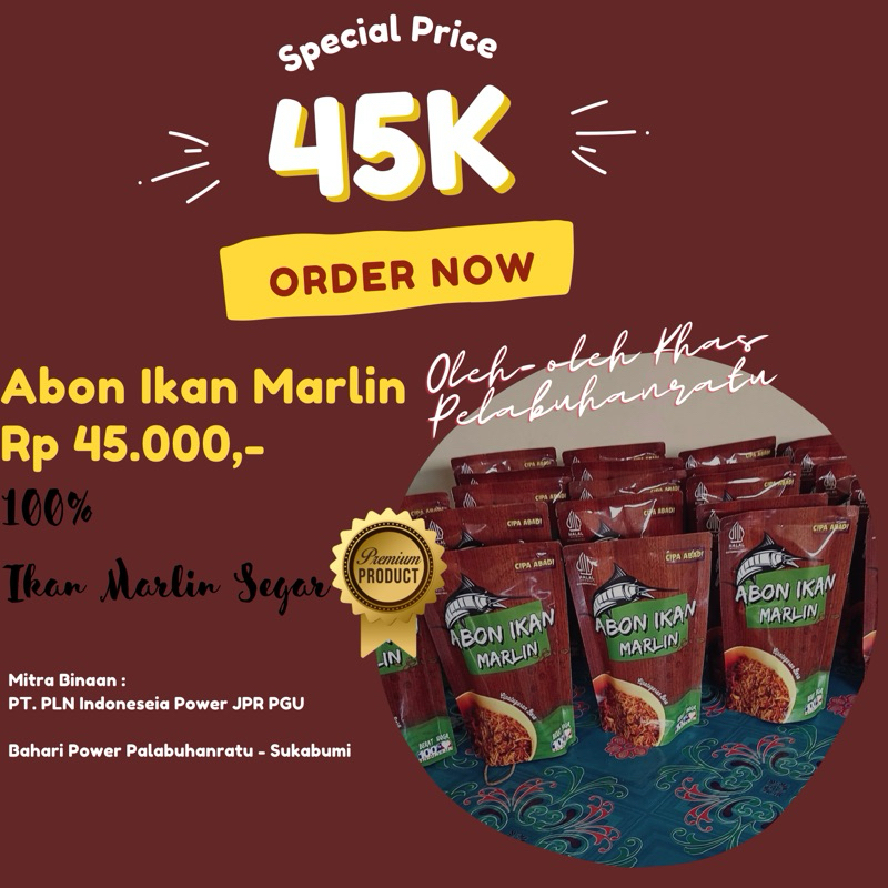 

Abon Ikan Marlin Pelabuhanratu-Sukabumi