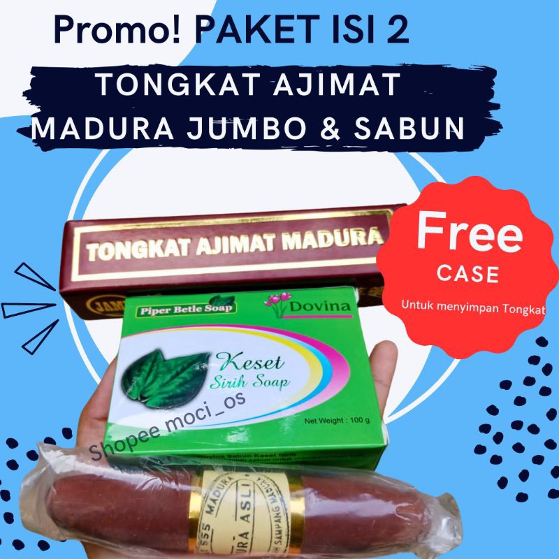 PAKET TONGKAT MADURA GRATIS CASE PENYIMPANAN TONGKAT AJIMAT MADURA JUMBO TONGKAT AXIMAT MADURA TONGK