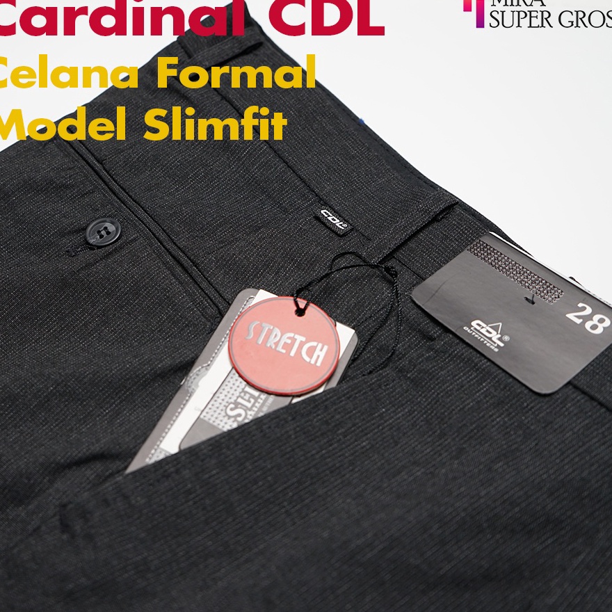 88 CDL CARDINAL CELANA KAIN KANTOR FORMAL PRIA PANJANG SLIMFIT BAHAN DASAR KAIN WOLL VISCOSE UKURAN 