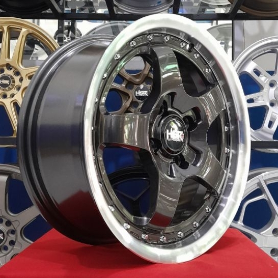 Velg Mobil Terbaru  model celong palang 5 Hsr Bob Ring 15 lebar 6,5 Pcd 4x114,3 velg avanza xenia li