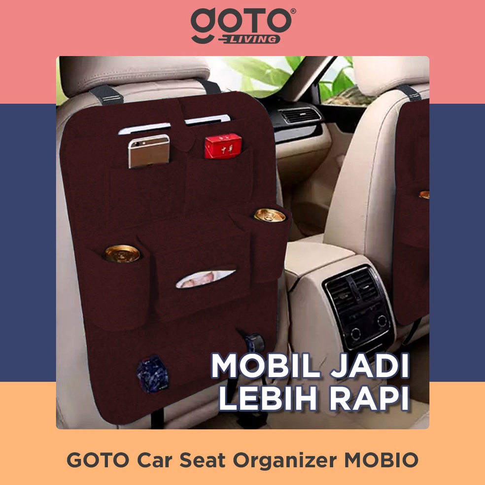 Chekout Goto Car Seat Organizer Tas Belakang Jok Mobil Multifungsi