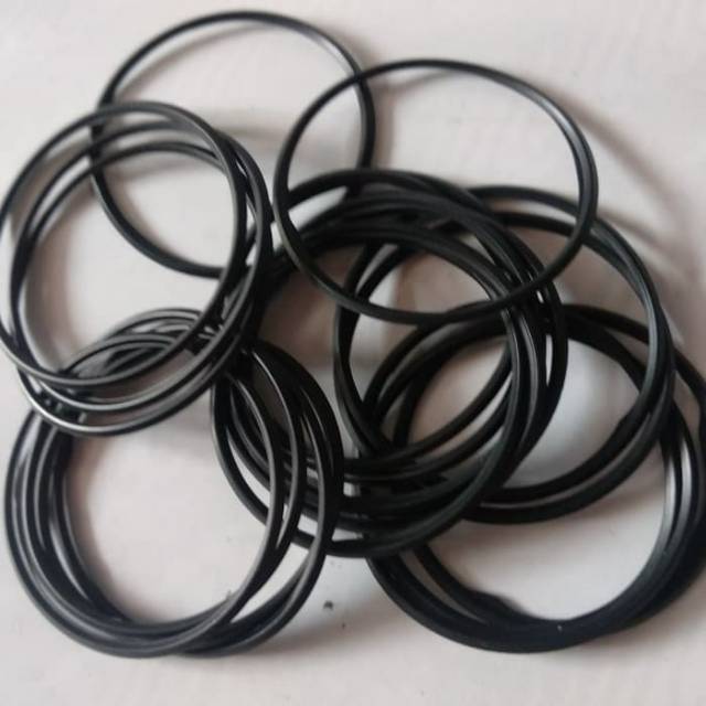 gelang karet hitam polos keren elastis Pria Wanita Unisex Aksesoris Gelang Tali aestetic