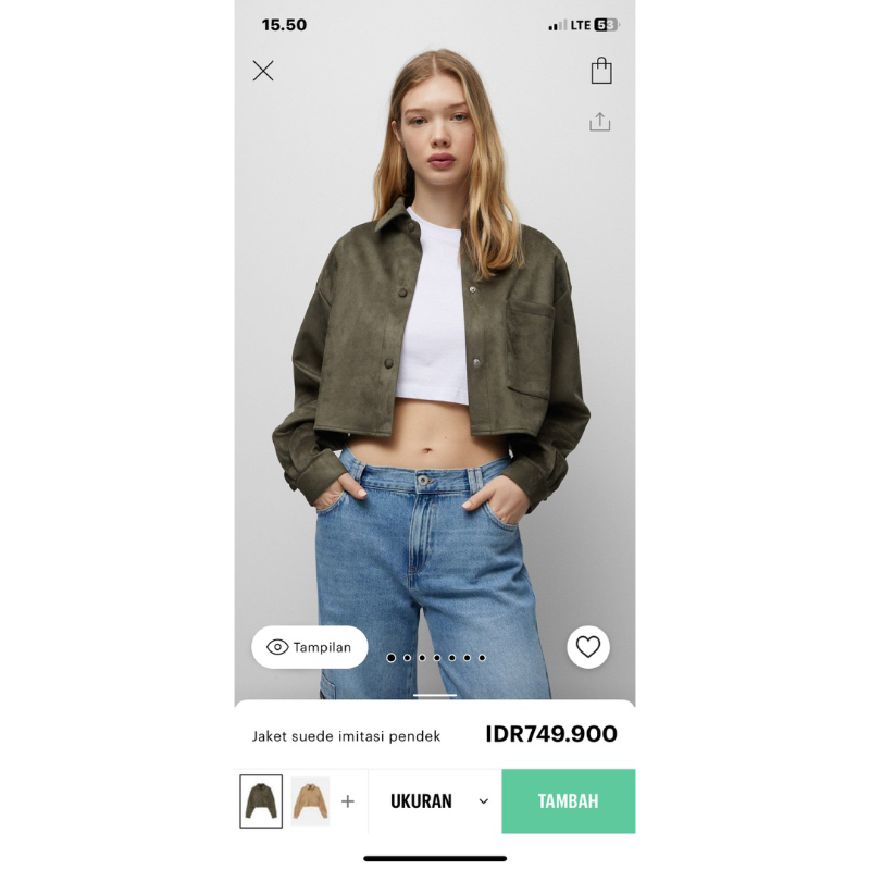 pull&bear jacket suede