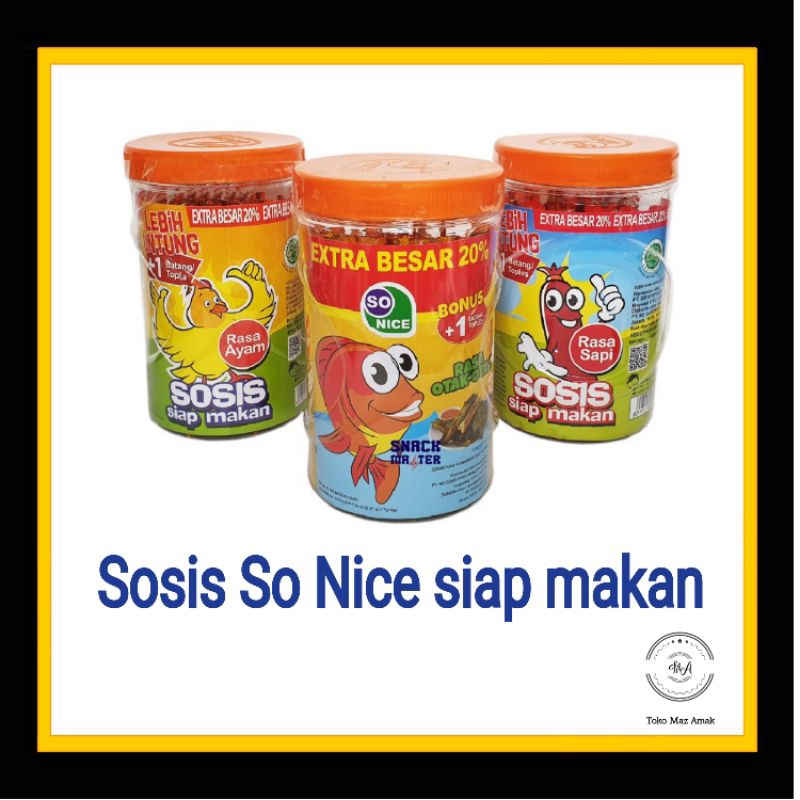 

Sosis So Nice siap makan toples isi 24pc