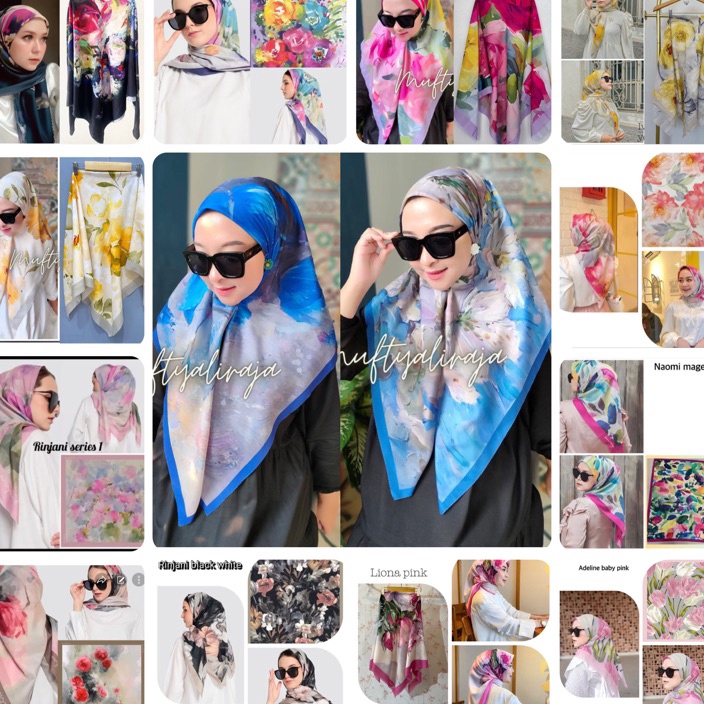 TERBARU DIVA 11 HIJAB DENAY MOTIF KW VOAL KW SEGIEMPAT FATRIANA