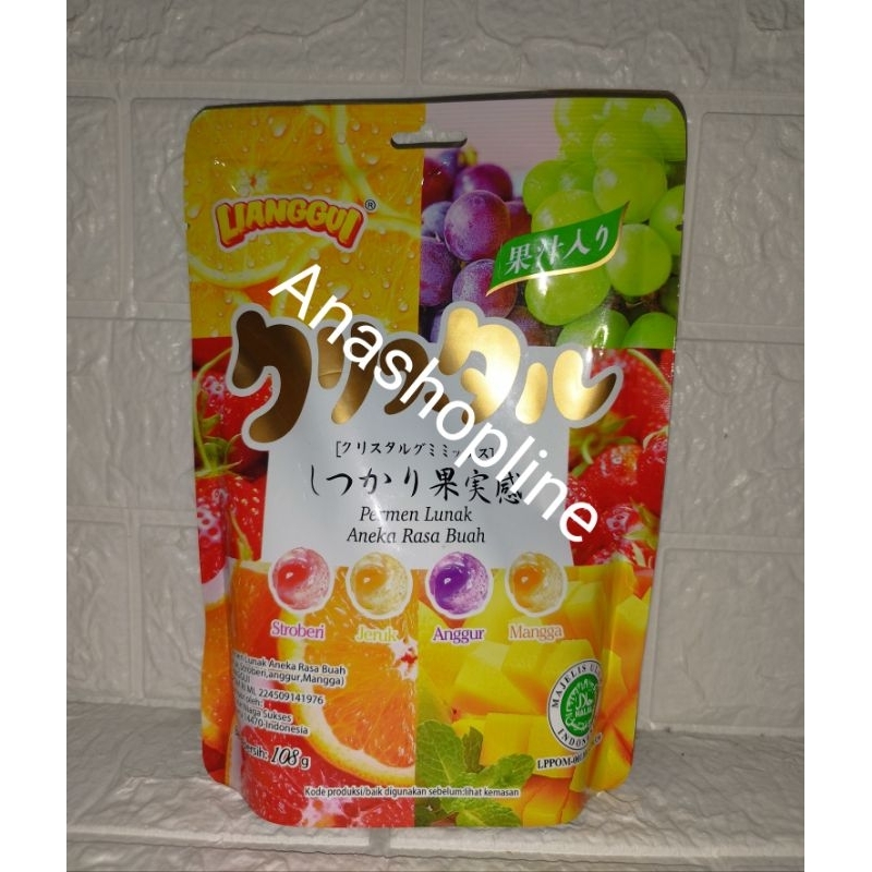 

Jelly Lianggui / jelly lunak aneka rasa 108gr / candy / jeli