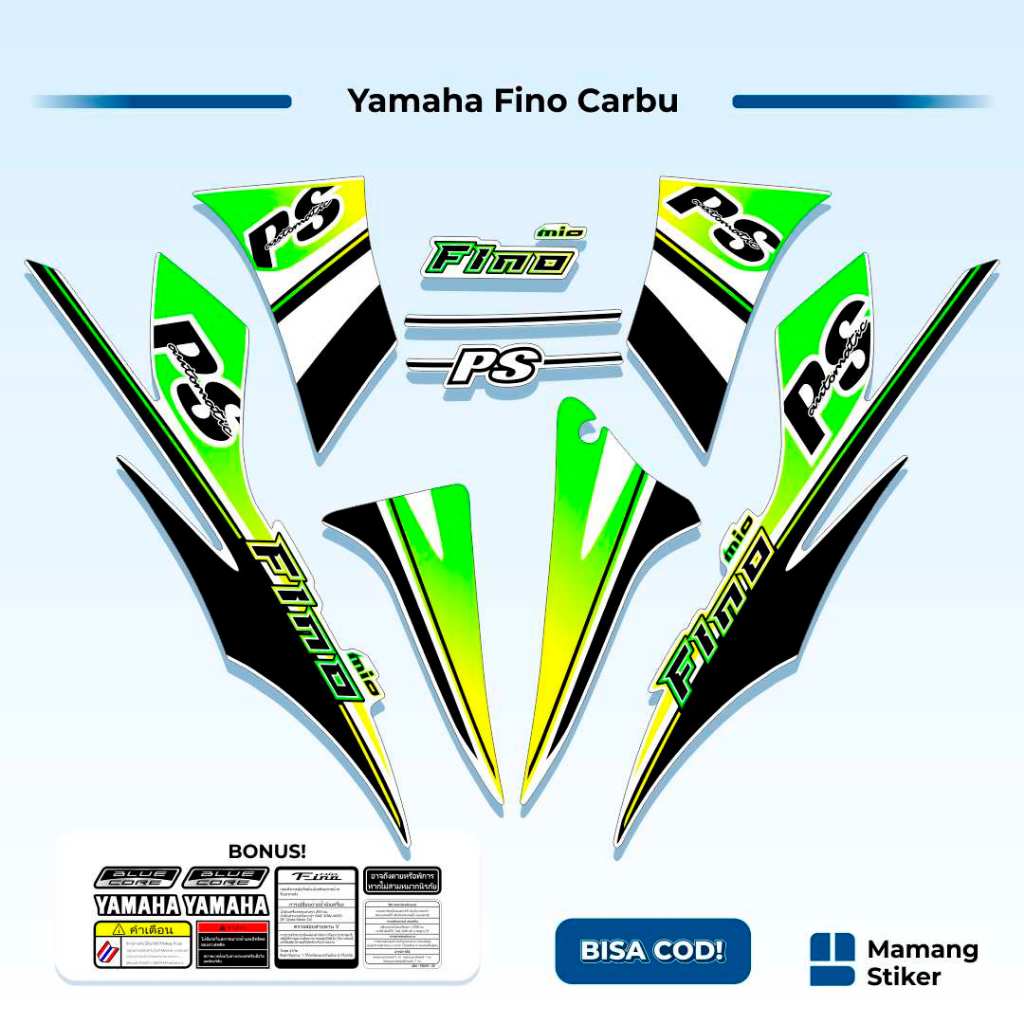 Striping Fino Karbu Classic Variasi (4) Thailand Vietnam 2012 2013 Full Body 125 Fino Lama