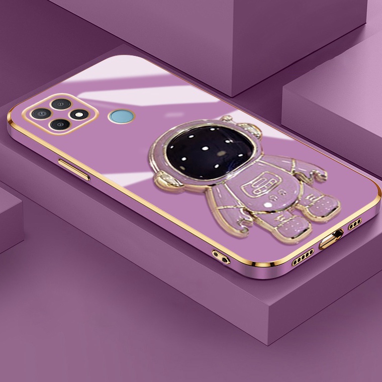 TOP SALE Casing Ponsel untuk OPPO A15 A15s A35 A16 A16s A54s A16k A16e Case astronot dudukan ponsel 