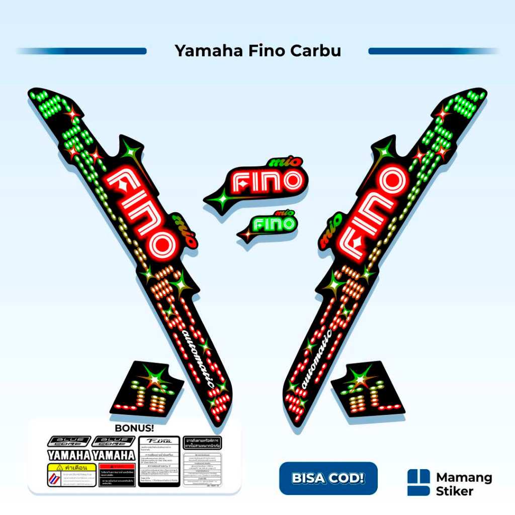 Striping Fino Karbu Classic Variasi (27) Thailand Vietnam 2012 2013 Full Body 125 Fino Lama