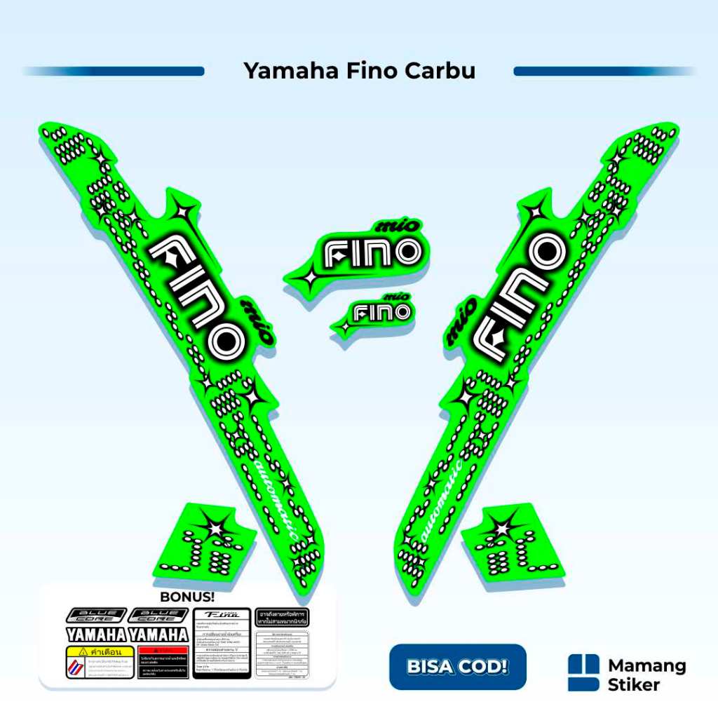 Striping Fino Karbu Classic Variasi (28) Thailand Vietnam 2012 2013 Full Body 125 Fino Lama