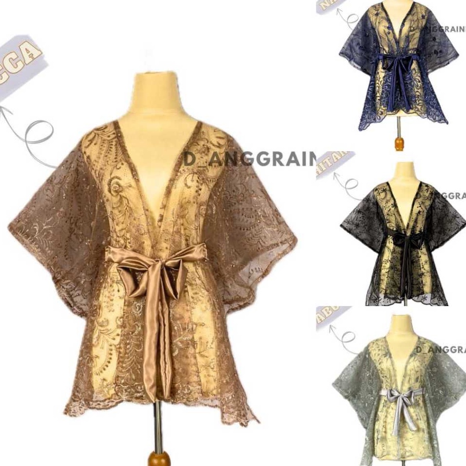 Hot Item Outer brokat kondangan  cardigan brokat tali  outer pesta  outer kebaya