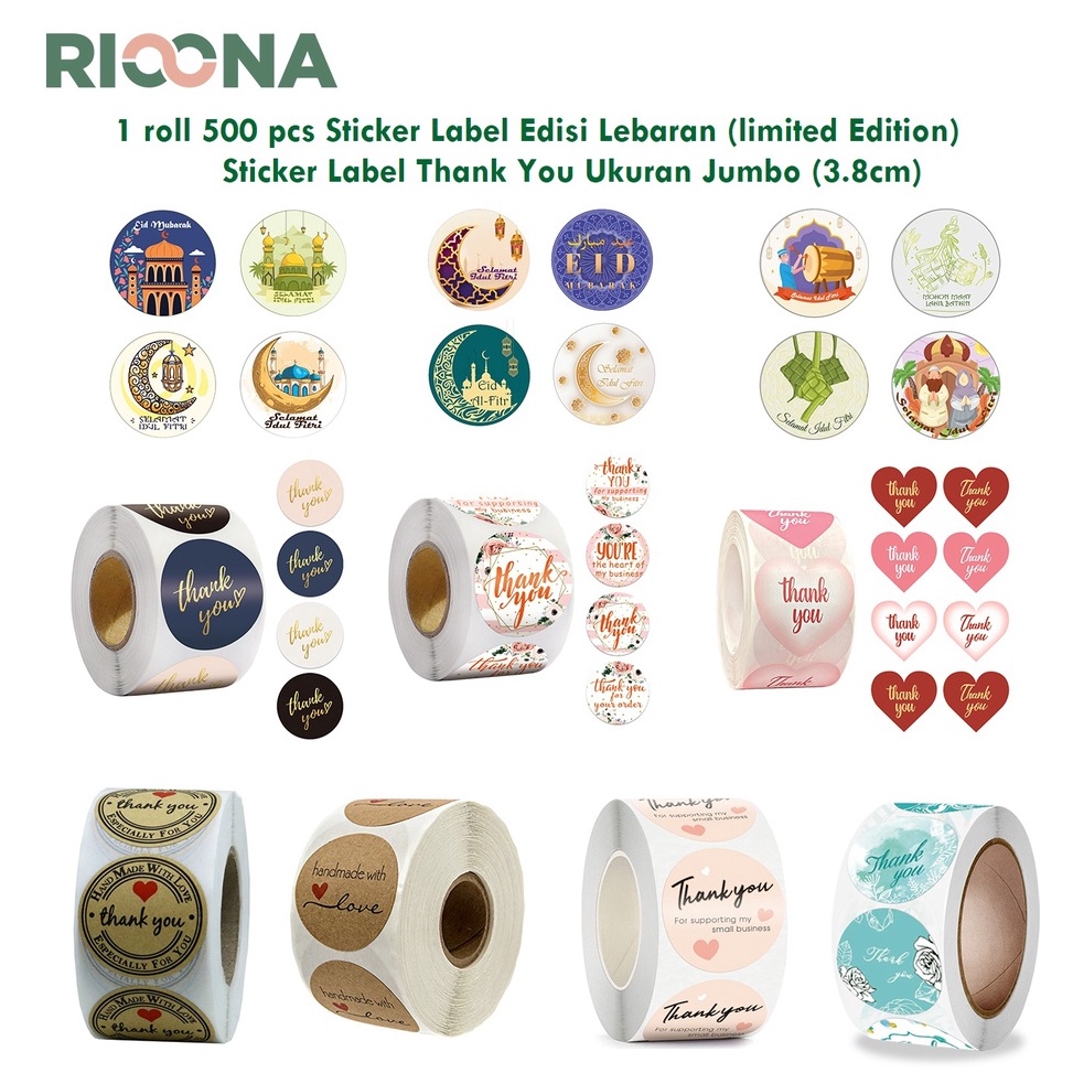 

CNH545 DISKON 5 pcs Stiker Label Jumbo Ukuran Besar 38cm