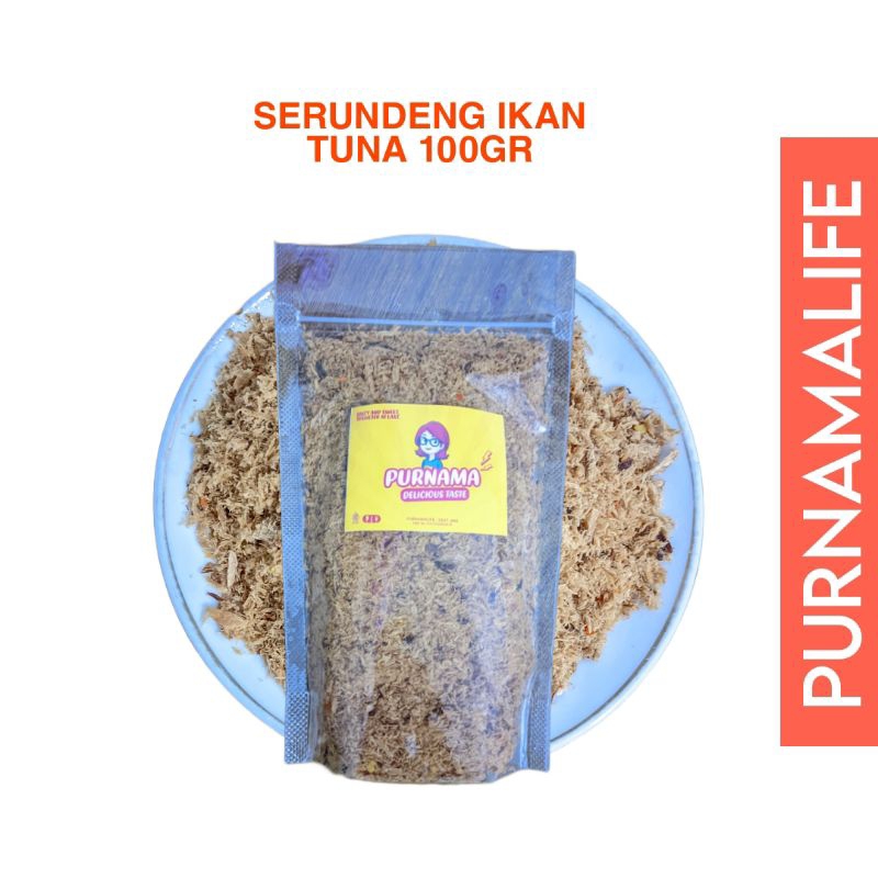 

Serundeng tuna 100gr l lauk kering instan ikan tuna siap saji abon tongkol