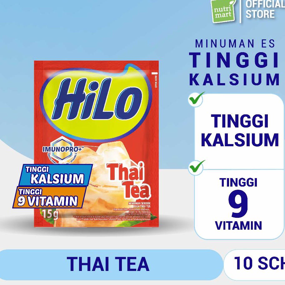 

Terbaru 33 HiLo Thai Tea 1 sachet Minuman Serbuk