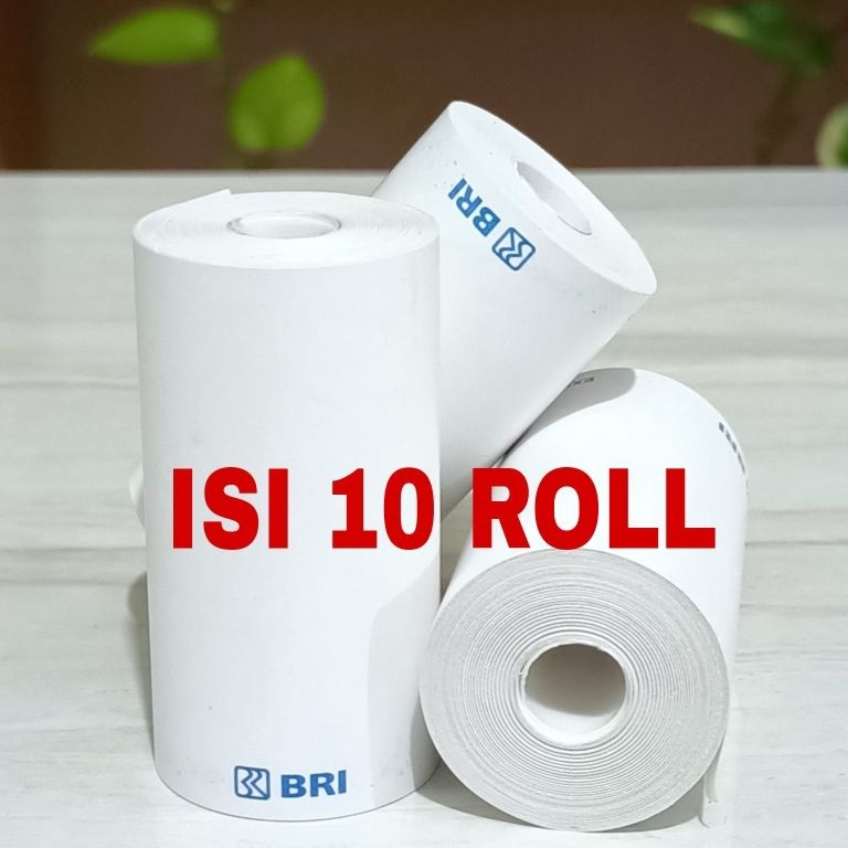 

JOW399 TERMURAH KERTAS THERMAL EDC LOGO BANK BRI 57X3 ISI 1 ROLL