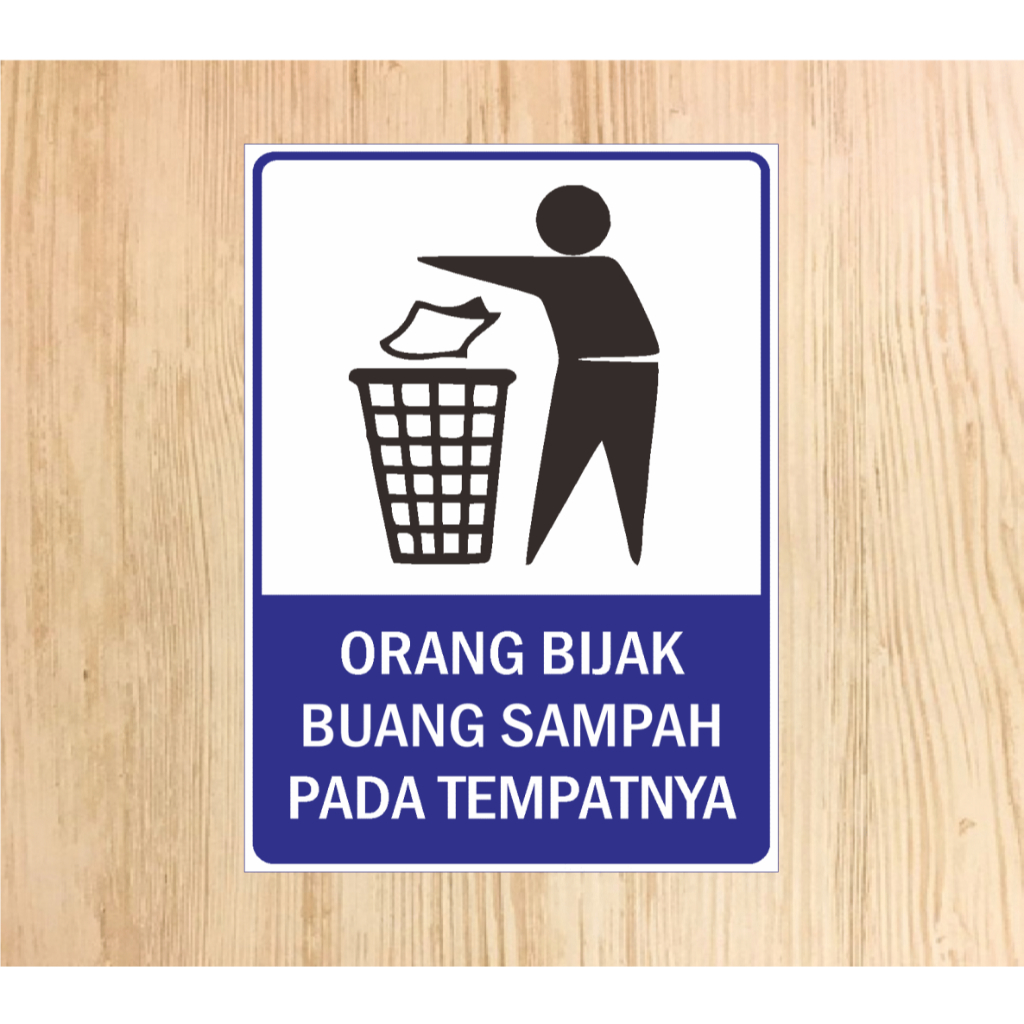 

Stiker Orang Bijak Buang Sampah Pada Tempatnya | Stiker Bijak Buang Sampah