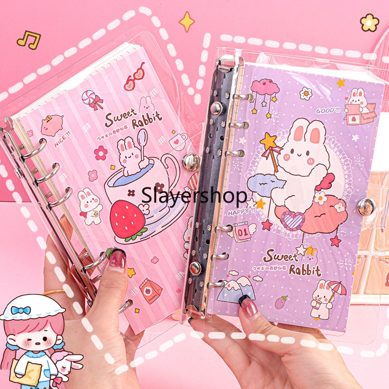 

YBM135 Terbaik Binder Note A6 1 lembar Lucu Karakter Character Daily Planner Aesthetic Estetik